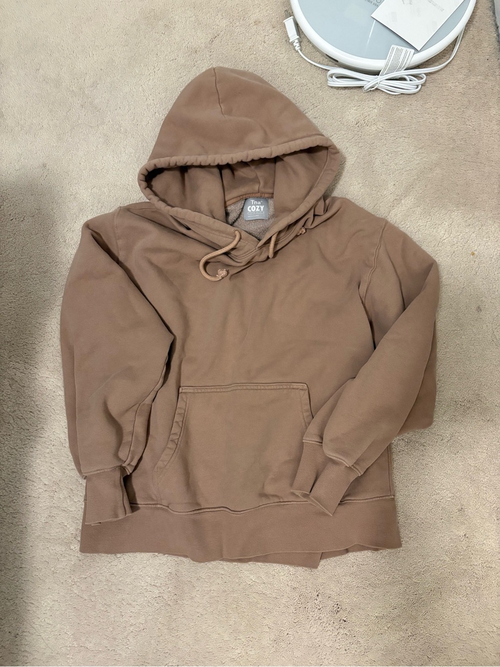TNA Women's Brown Crewneck Hoodie